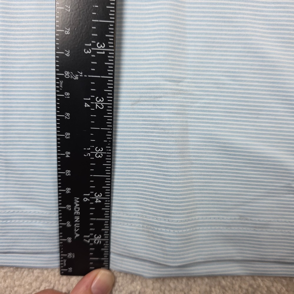 Walter Hagen Polo Shirt Mens 4XLT Blue White Striped Stretch Performance NWT - Picture 10 of 14